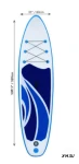 Надувная доска для sup-бординга KROSTEK №1 (Синий)