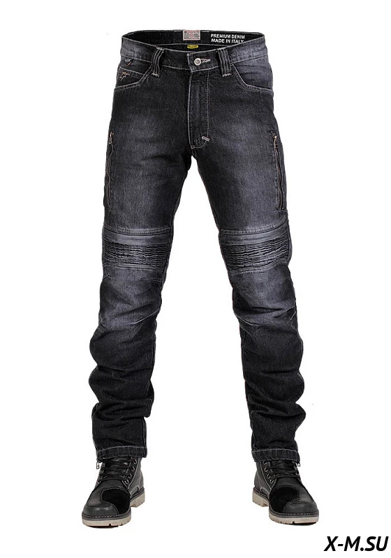 Мотоджинсы мужские INFLAME DRACO DARK, цвет черный Мотоджинсы мужские INFLAME DRACO DARK, цвет черный