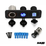 Прикуриватель+ гнездо 12В + USB 3.1a с установкой