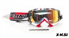 Очки Мотокросс NENKI NK-1019 бело/красные