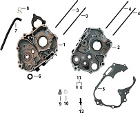 Картер двигателя КВАДРОЦИКЛА STELS ATV 110A HUGO