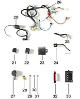 Электропроводка для мопеда Racer CM50Q-2 Delta