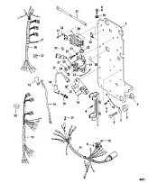 Электрические компоненты 2-Х ТАКТНОГО ПЛМ MERCURY 75 Серийный номер от 0G760300 до 0T979999