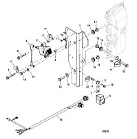 Катушка зажигания 1C104423/0P560349 и ниже 4-Х ТАКТНОГО ПЛМ MERCURY 60 Серийный номер от 0P515897 и выше