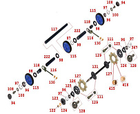 Гусеничный блок снегохода Irbis Dingo T150 (2017 г.) (часть 2)