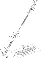 Подвеска передняя и лыжа снегохода ТАЙГА ВАРЯГ 550 V