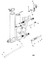 Триммер (Часть 2) 2-х тактного ПЛМ MERCURY 40 M Серийный номер от 0P325500 и выше