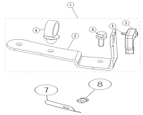 Крепеж троса водомета SEA-PRO WT40P