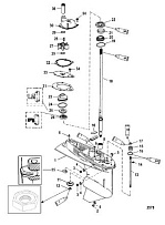 Корпус шестерни(Driveshaft)(1.83:1 передаточное число) 4-Х ТАКТНОГО ПЛМ MERCURY 60 Серийный номер от 0P153500 до 0P400999