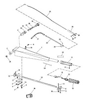 Набор рукоятки рулевого управления 4-Х ТАКТНОГО ПЛМ MERCURY 115 Серийный номер от 0T178500 до 0T800999