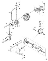 Топливная система 4-Х ТАКТНОГО ПЛМ MERCURY 4 Серийный номер от 0P073456 до 0P400999