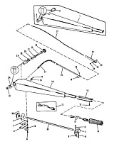 Ручки руля комплект (Часть 1) 2-Х ТАКТНОГО ПЛМ MERCURY 60 Серийный номер от 0D000750 до 0G290584