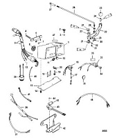 Компоненты ручного управления 2-Х ТАКТНОГО ПЛМ MERCURY 75 Серийный номер от 0G760300 до 0T979999