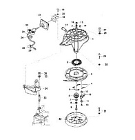 Ручной стартер 2-х тактного ПЛМ MERCURY 30 M Серийный номер от 0N055505 и выше