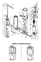 Компоненты силовой отделки(S/N: 0D181999 и ниже) 2-Х ТАКТНОГО ПЛМ MERCURY 50EO Серийный номер от 0D000750 до 0G290584