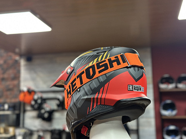 Шлем кроссовый HETOSHI OF836 EXOSS CROSS PRO MX289 цв.Черно-красно-желтый Матовый р.XS