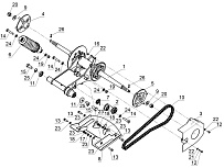 Задняя подвеска КВАДРОЦИКЛА STELS ATV 110A HUGO