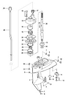 Корпус шестерни, приводной вал-Bigfoot 4-Х ТАКТНОГО ПЛМ MERCURY 8 Серийный номер от 0R042475 и выше