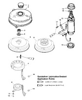 Маховик и стартер (USA-0G438000/BEL-9927000 и выше) 2-Х ТАКТНОГО ПЛМ MERCURY 75 Серийный номер от 0D283222 до 0G760299