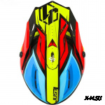 Козырек для шлема JUST1 J38 BLADE желтый/красный/синий