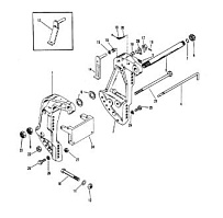 Кронштейн транца 2-Х ТАКТНОГО ПЛМ MERCURY 75 Серийный номер от 0C222000 до 0D283221