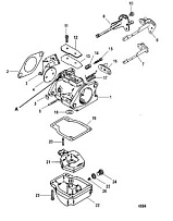 Карбюратор 2-Х ТАКТНОГО ПЛМ MERCURY 90 Серийный номер от 0P017000 до 0P325499