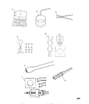Инструменты (Часть 1) 4-Х ТАКТНОГО ПЛМ MERCURY 6 Серийный номер от 0R000001 до 0R067089