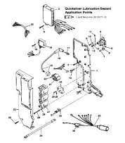 Электрика (USA-0G127499/BEL-9836632 и ниже) 2-Х ТАКТНОГО ПЛМ MERCURY 75 Серийный номер от 0D283222 до 0G760299