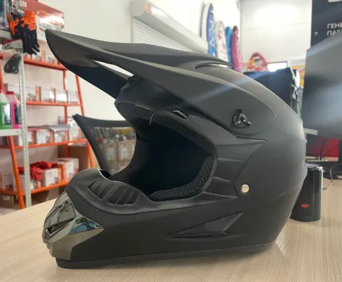 Шлем кроссовый HETOSHI XD1-12 цв. Черный матовый  р. L 